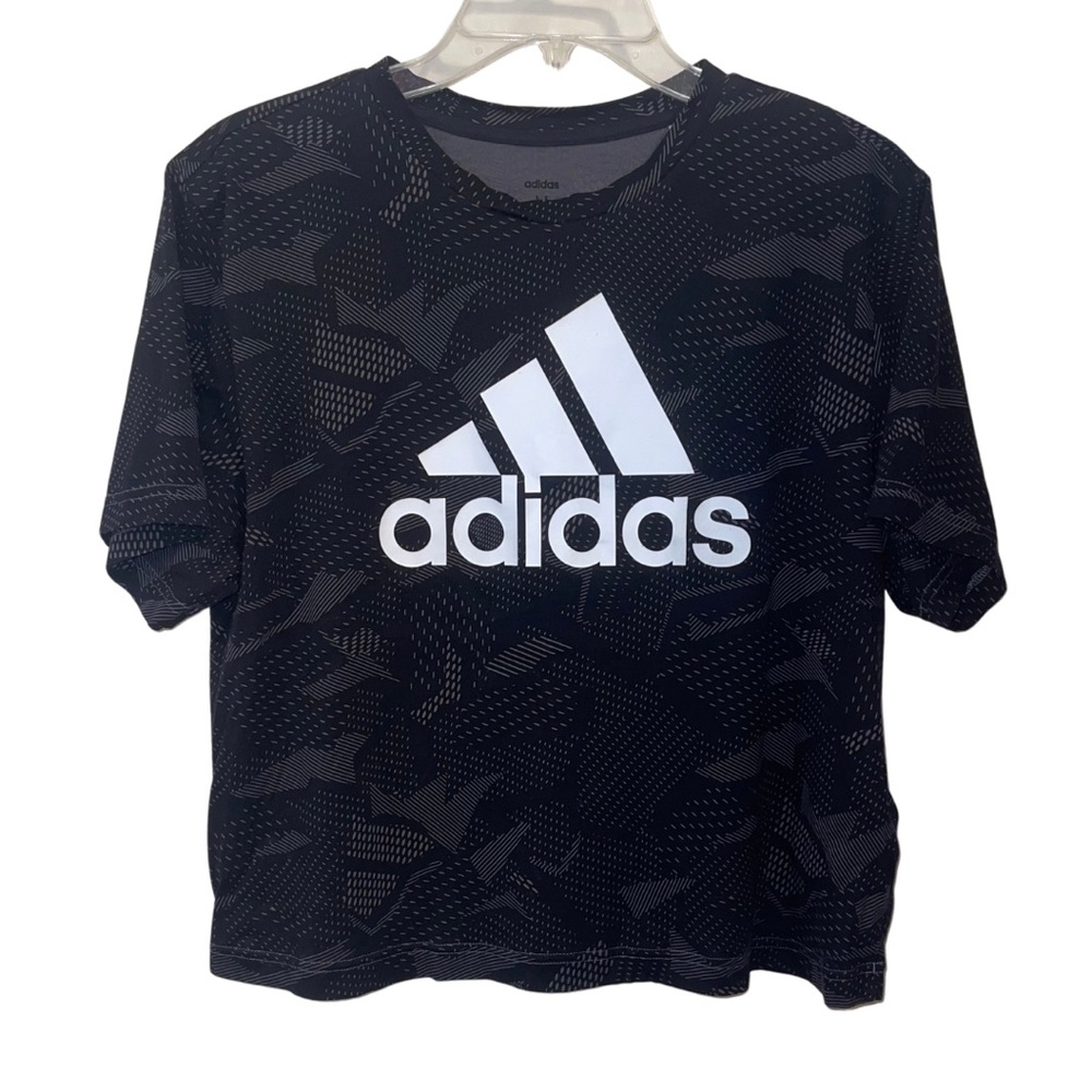 adidas Soft Cotton Logo Pattern Tee